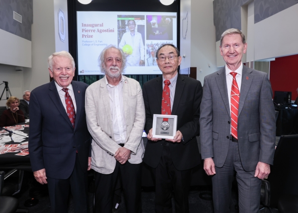范良士教授獲頒俄州大最高榮譽—首屆Pierre Agostini Prize