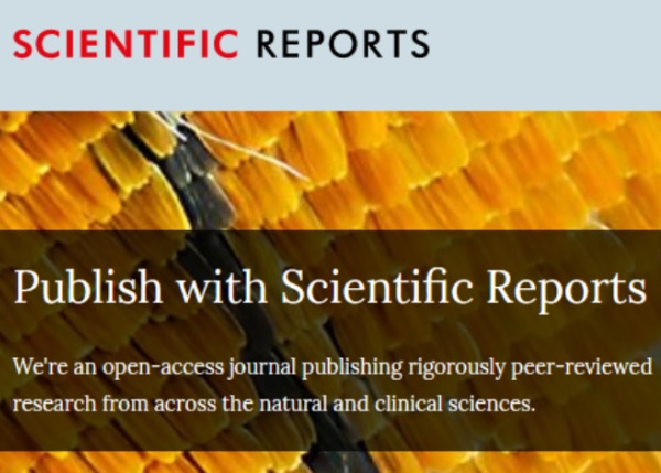 Research Results from the Research Team of Prof. Wen-Jeng Hsueh Published in《Scientific Reports》by Nature Publishing Group