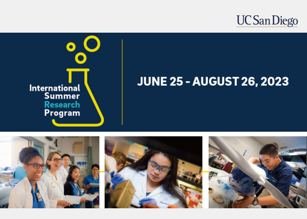 2023 美國加州大學聖地牙哥分校(UCSD)暑期研究計畫